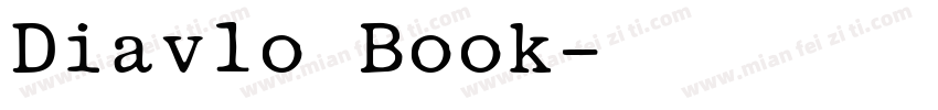 Diavlo Book字体转换